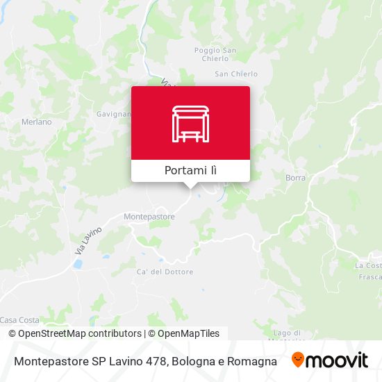Mappa Montepastore SP Lavino 478