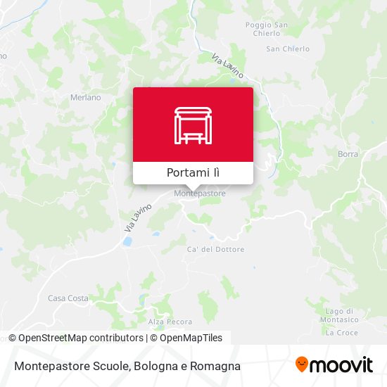 Mappa Montepastore Scuole