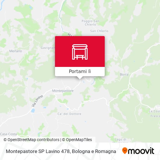 Mappa Montepastore SP Lavino 478
