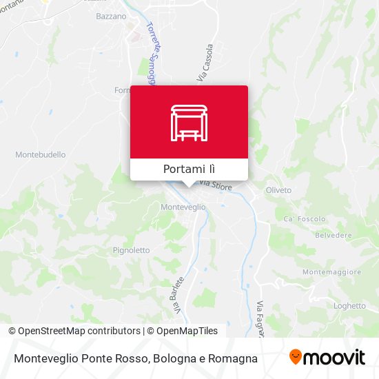 Mappa Monteveglio Ponte Rosso