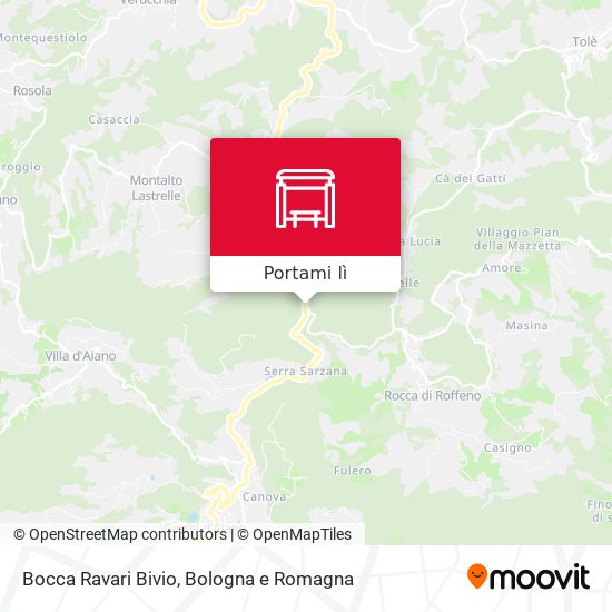 Mappa Bocca Ravari Bivio