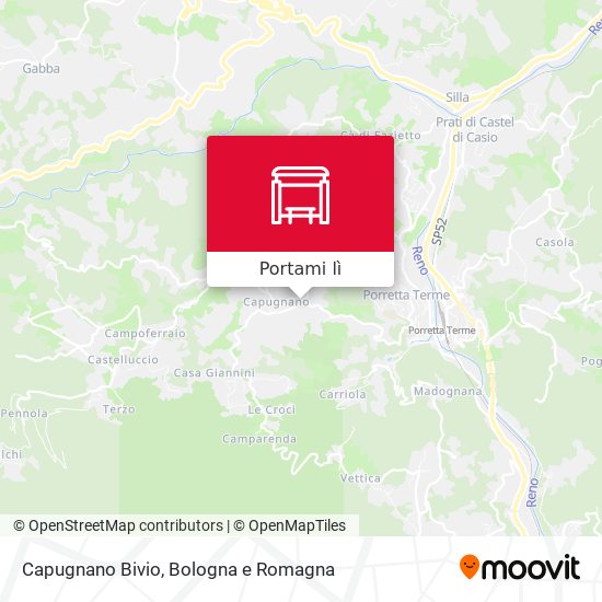 Mappa Capugnano Bivio