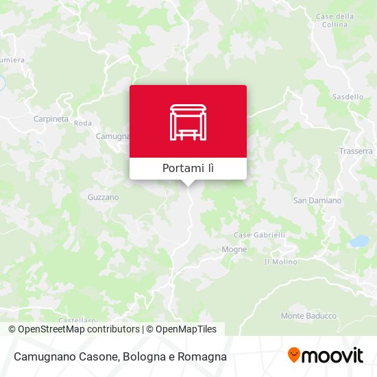 Mappa Camugnano Casone
