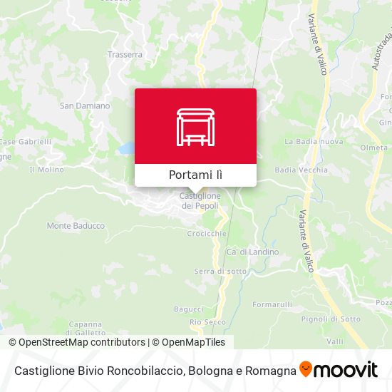 Mappa Castiglione Bivio Roncobilaccio