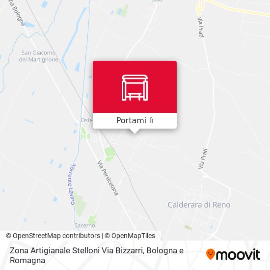 Mappa Zona Artigianale Stelloni Via Bizzarri
