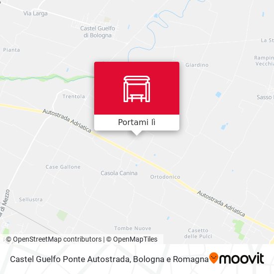Mappa Castel Guelfo Ponte Autostrada