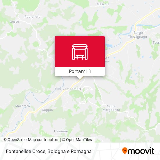 Mappa Fontanelice Croce