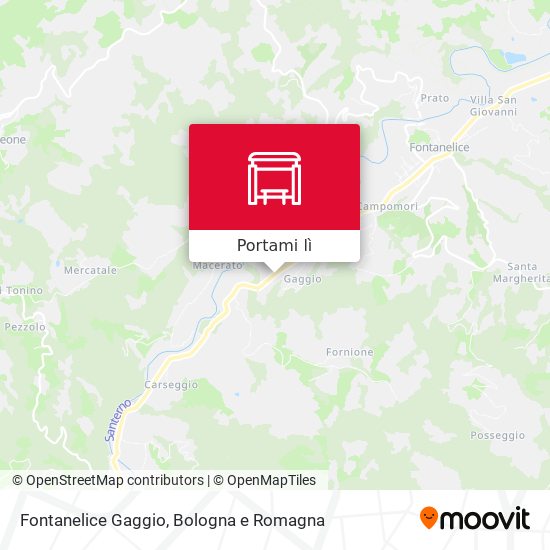 Mappa Fontanelice Gaggio