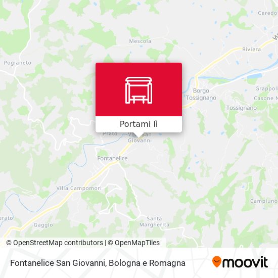 Mappa Fontanelice San Giovanni