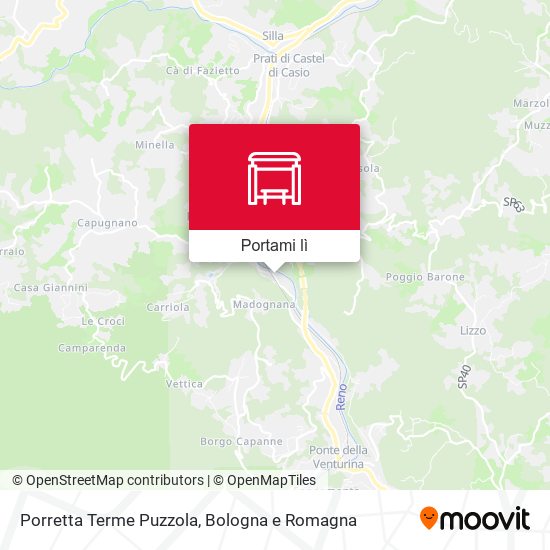 Mappa Porretta Terme Puzzola