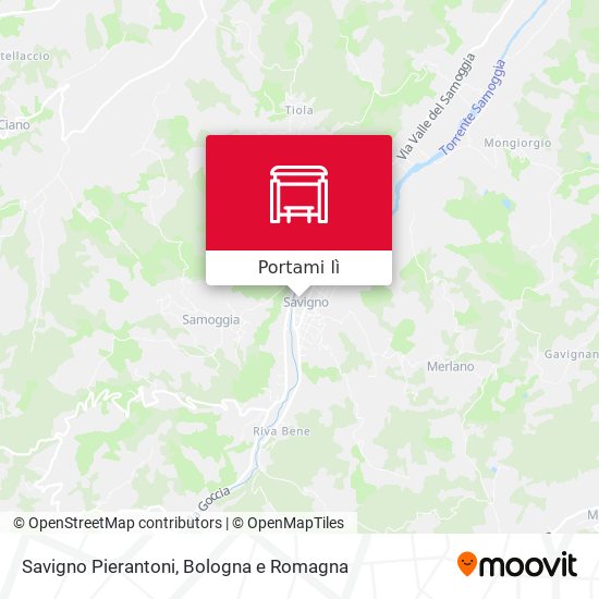 Mappa Savigno Pierantoni