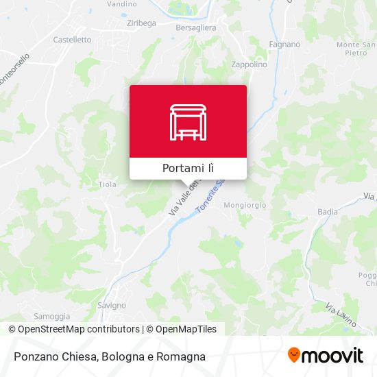 Mappa Ponzano Chiesa