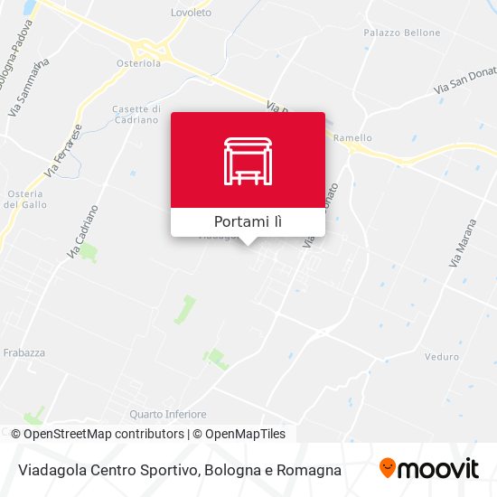 Mappa Viadagola Centro Sportivo