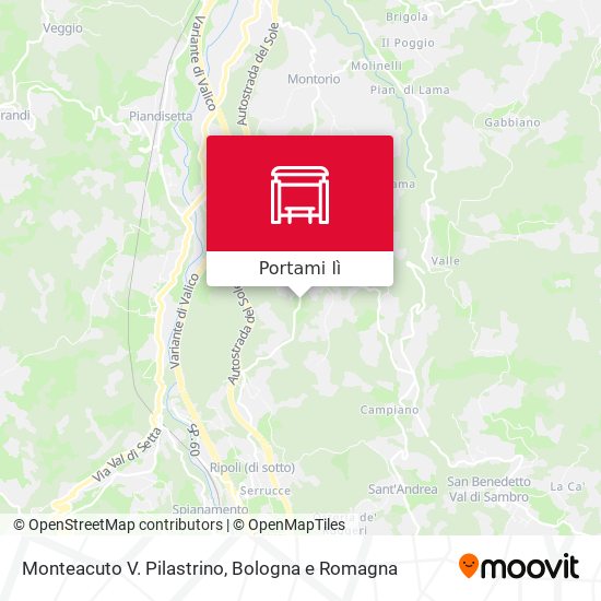 Mappa Monteacuto V. Pilastrino