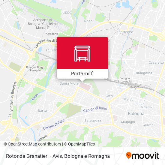 Mappa Rotonda Granatieri - Avis