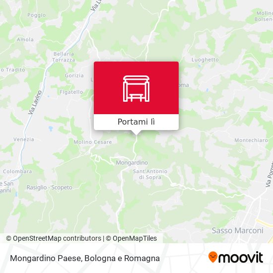 Mappa Mongardino Paese