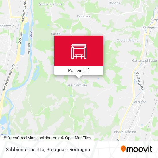 Mappa Sabbiuno Casetta