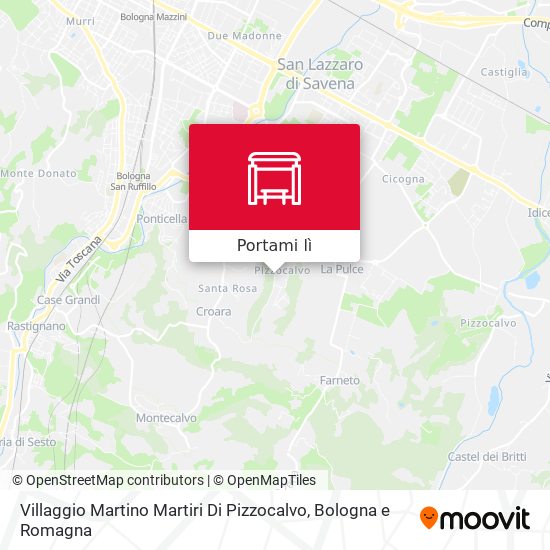 Mappa Villaggio Martino Martiri Di Pizzocalvo