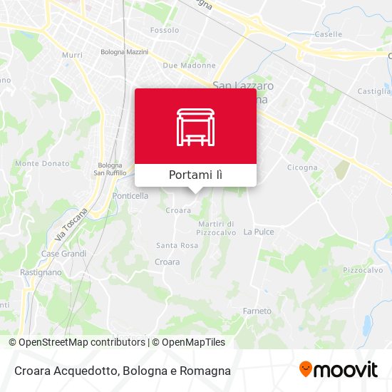 Mappa Croara Acquedotto