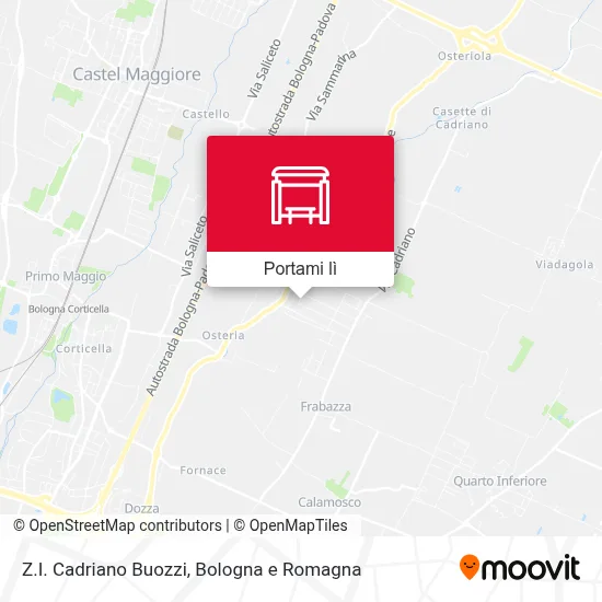 Mappa Z.I. Cadriano Buozzi