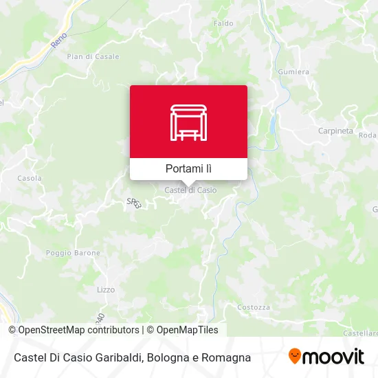 Mappa Castel Di Casio Garibaldi