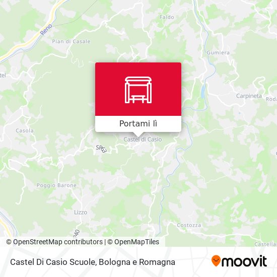 Mappa Castel Di Casio Scuole