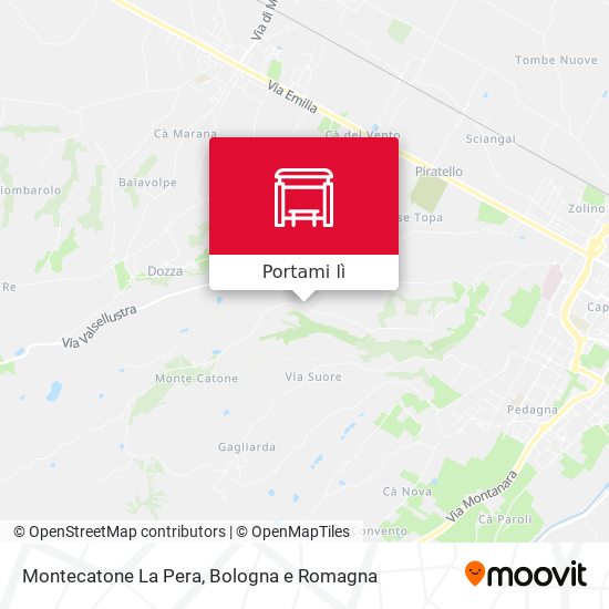 Mappa Montecatone La Pera