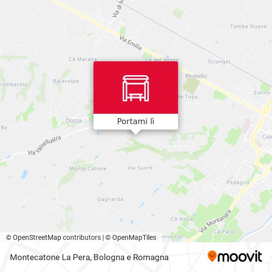 Mappa Montecatone La Pera