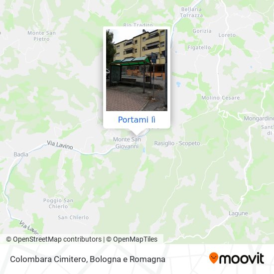 Mappa Colombara Cimitero