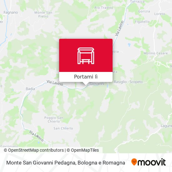 Mappa Monte San Giovanni Pedagna
