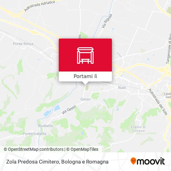 Mappa Zola Predosa Cimitero