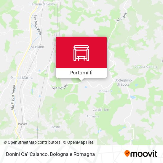 Mappa Donini Ca` Calanco