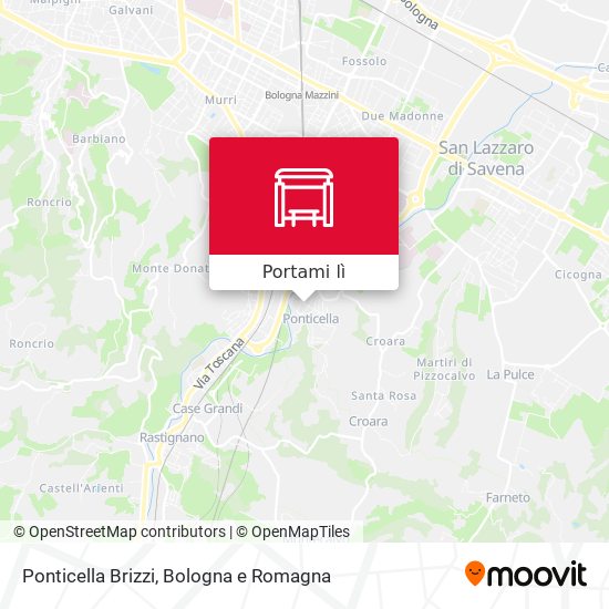 Mappa Ponticella Brizzi