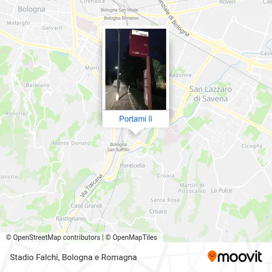 Mappa Stadio Falchi