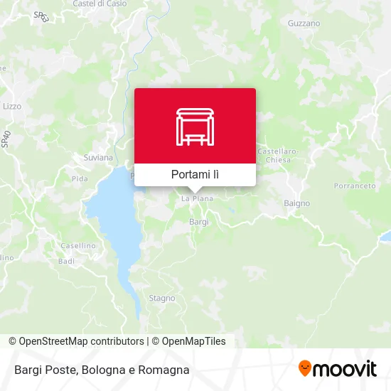 Mappa Bargi Poste