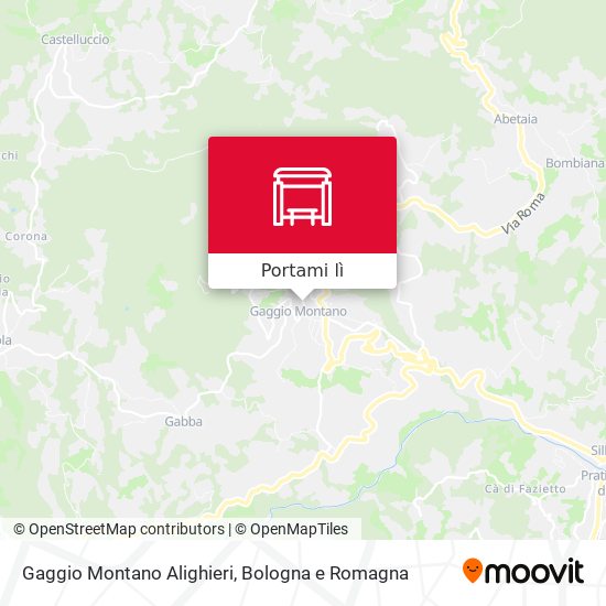 Mappa Gaggio Montano Alighieri