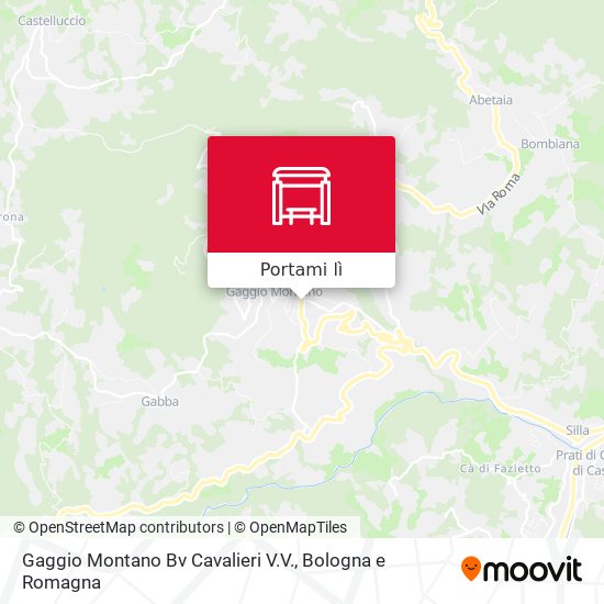 Mappa Gaggio Montano Bv Cavalieri V.V.