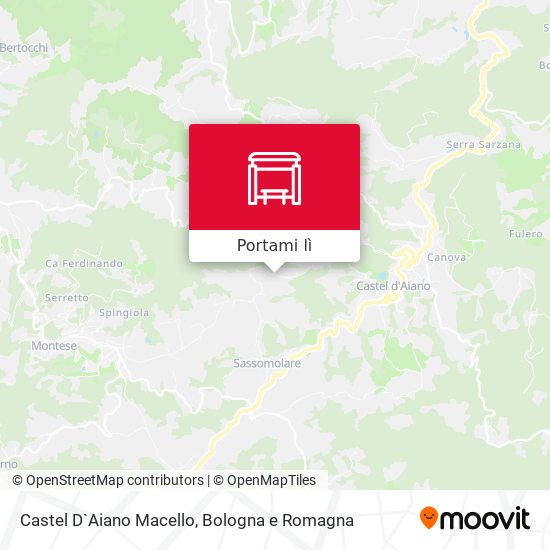 Mappa Castel D`Aiano Macello