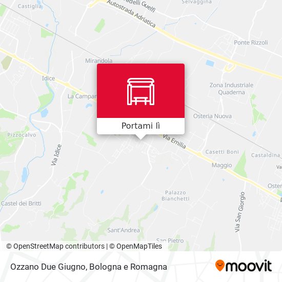 Mappa Ozzano Due Giugno
