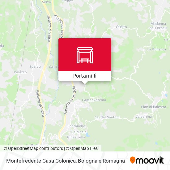 Mappa Montefredente Casa Colonica