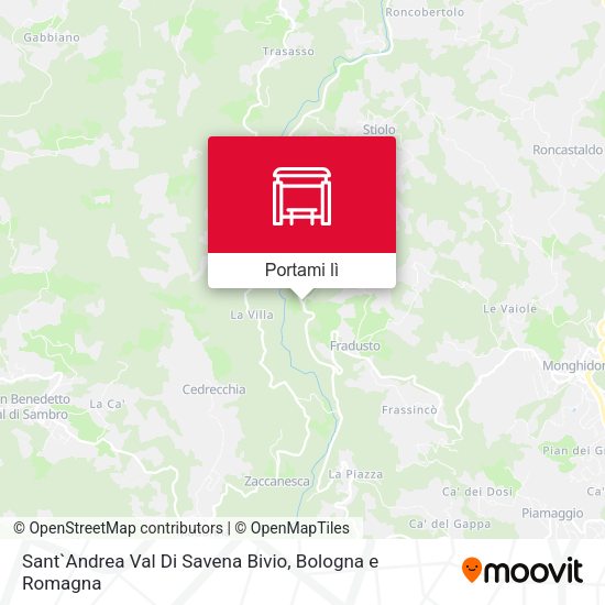 Mappa Sant`Andrea Val Di Savena Bivio