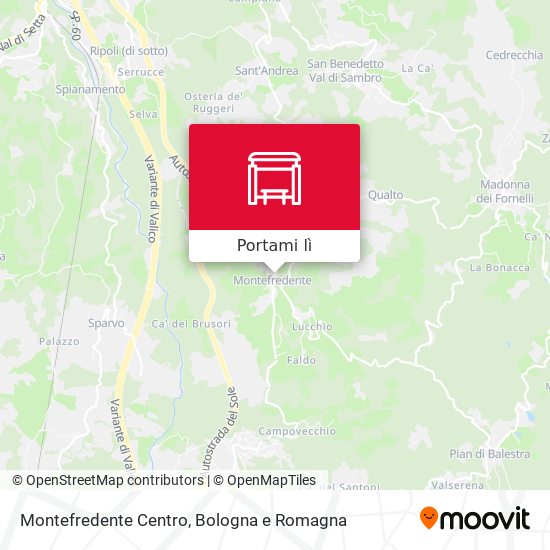 Mappa Montefredente Centro