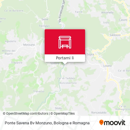 Mappa Ponte Savena Bv Monzuno