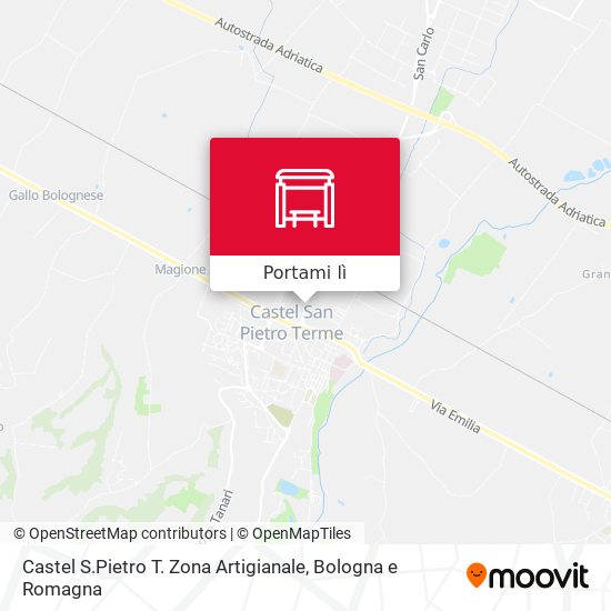 Mappa Castel S.Pietro T. Zona Artigianale