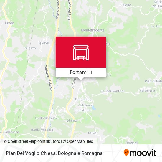 Mappa Pian Del Voglio Chiesa