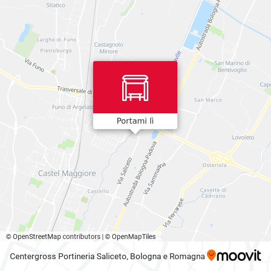 Mappa Centergross Portineria Saliceto