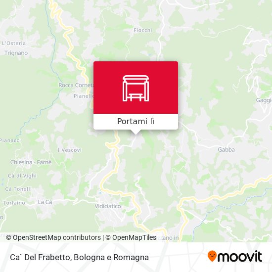 Mappa Ca` Del Frabetto