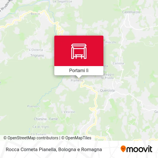 Mappa Rocca Corneta Pianella