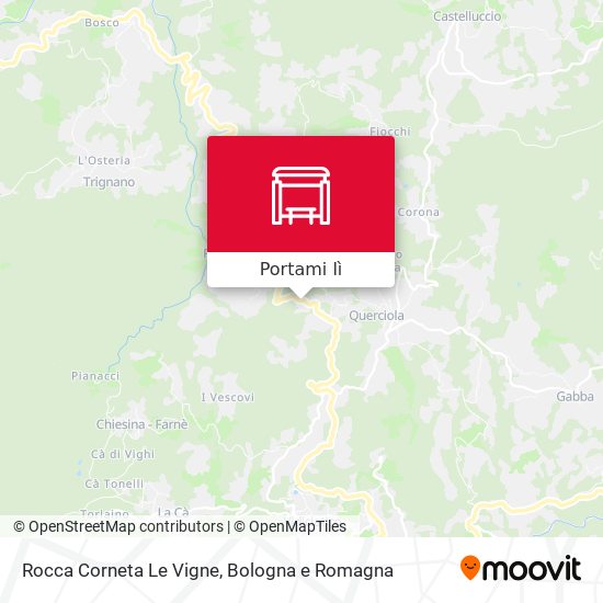 Mappa Rocca Corneta Le Vigne
