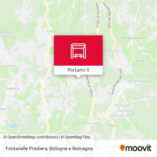 Mappa Fontanelle Prediera